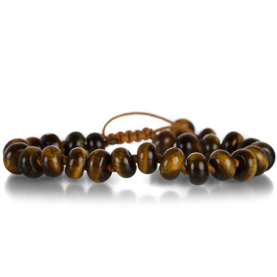 Bracelets Joseph Brooks | 8Mm Smooth Tiger'S Eye Bracelet