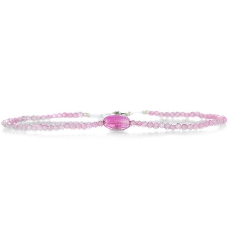 Bracelets Margaret Solow | Faceted Pink Tourmaline Bracelet