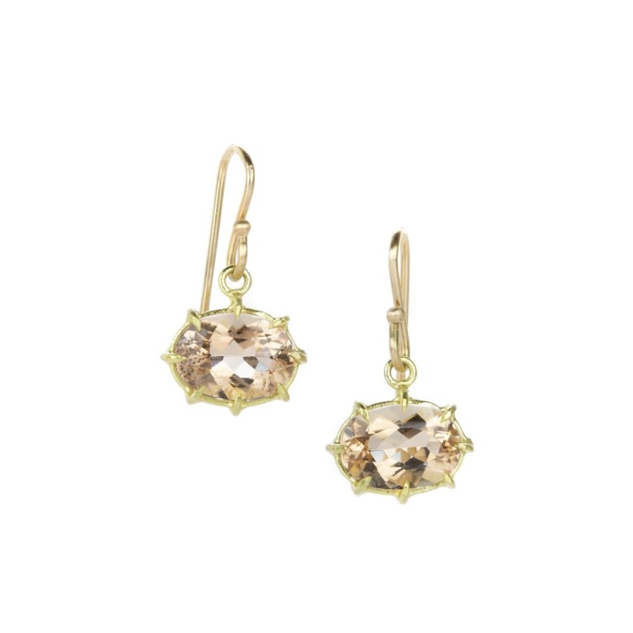 Earrings Rosanne Pugliese | Scapolite Oval Drop Earring