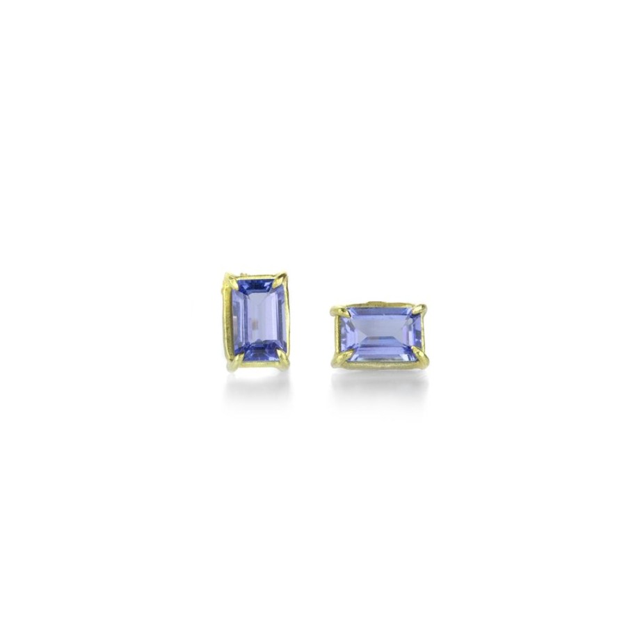 Earrings Rosanne Pugliese | Mini Tanzanite Gemstone Stud Earrings