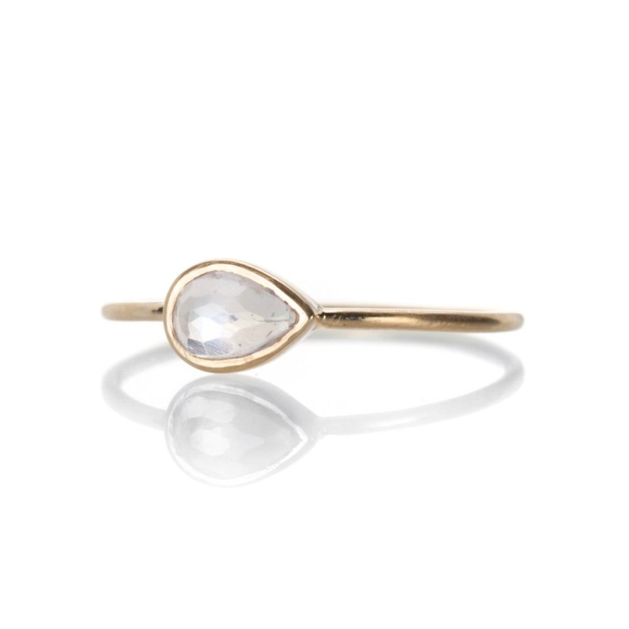 Rings Margaret Solow | Pear Shaped Moonstone Ring