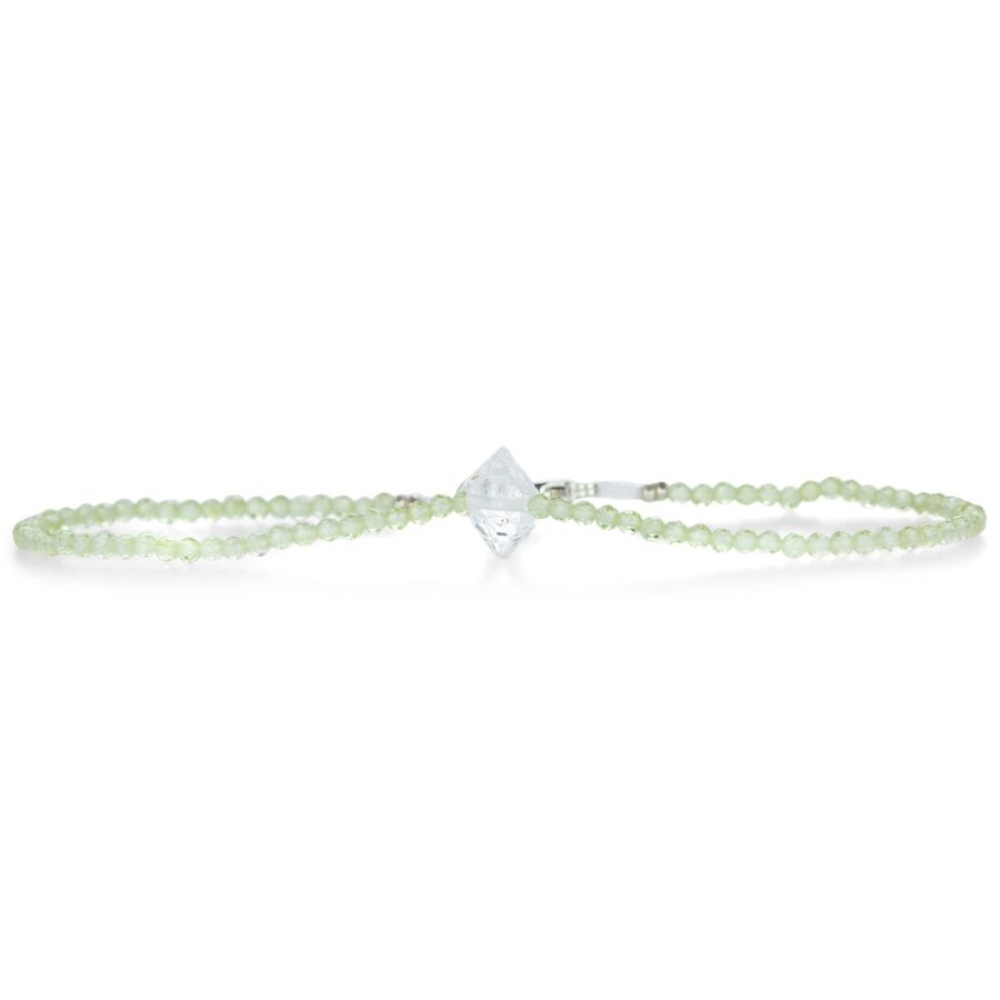 Bracelets Margaret Solow | Peridot And Herkimer Bracelet