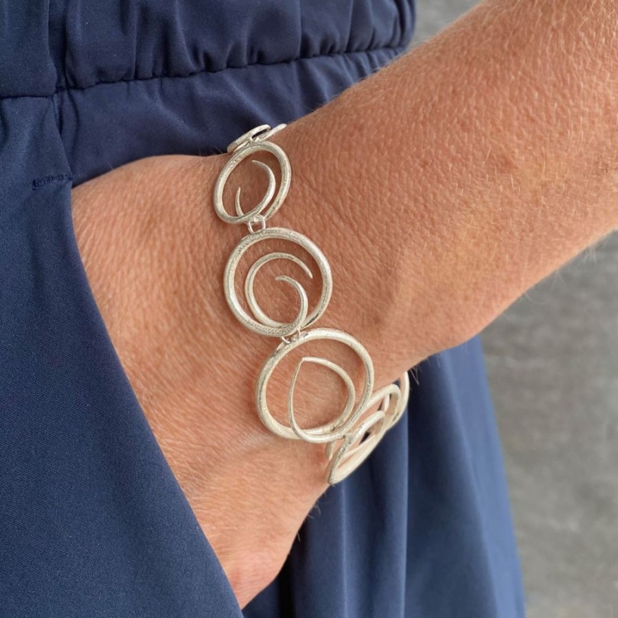 Bracelets John Iversen | Silver Swirl Bracelet