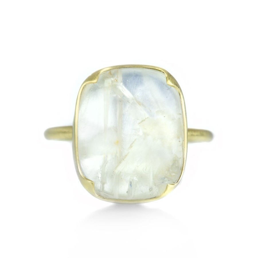 Rings Gabriella Kiss | Cushion Bamboo Moonstone Ring