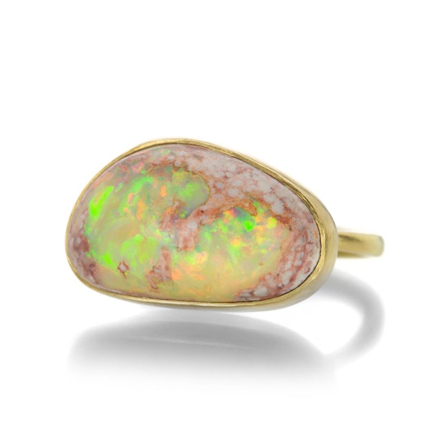 Rings Annette Ferdinandsen | Asymmetrical White Opal Ring