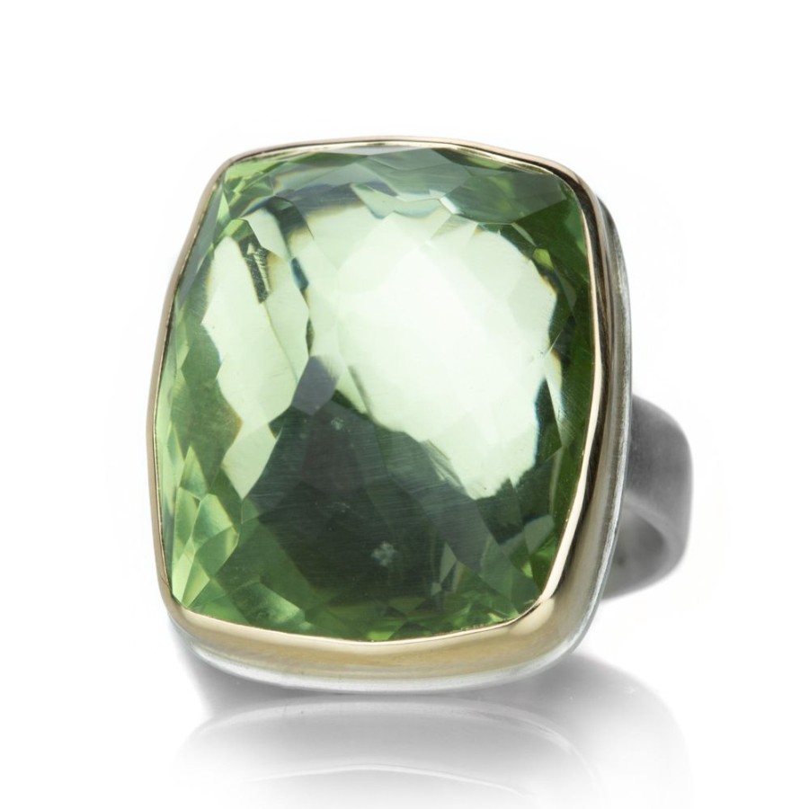 Rings Jamie Joseph | Rectangular Mint Quartz Ring