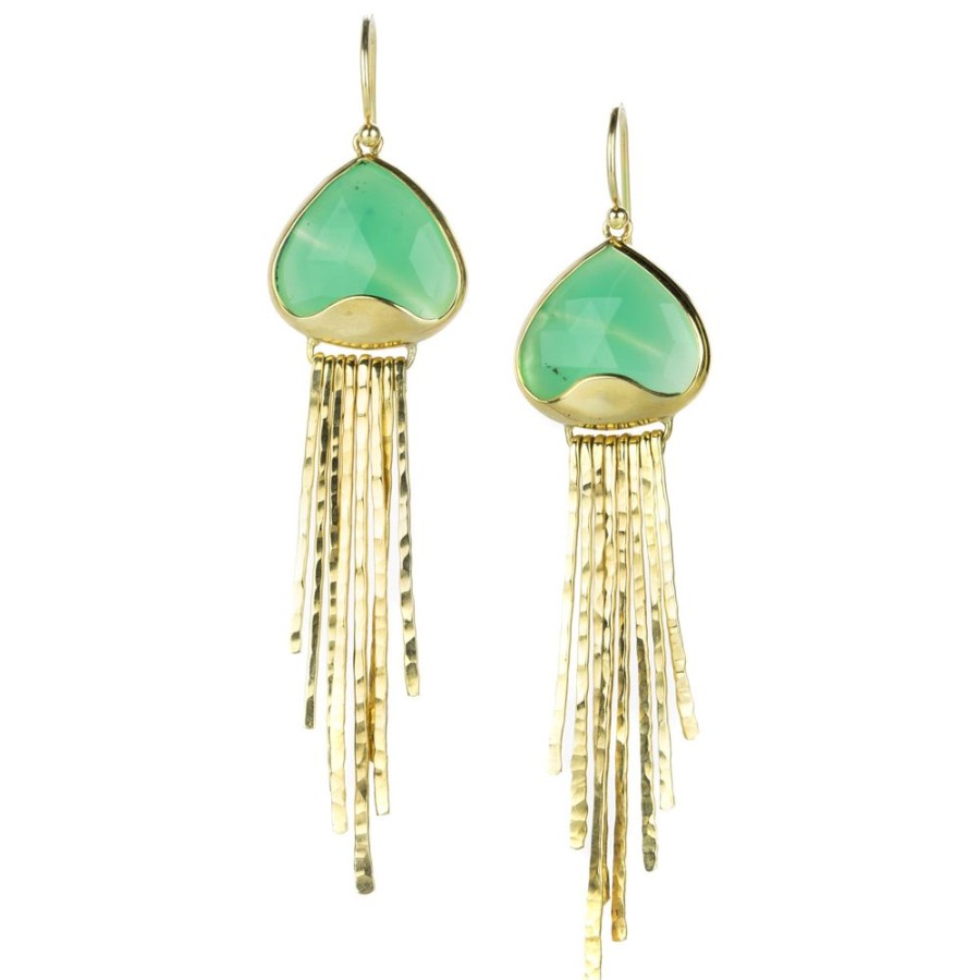 Earrings Rachel Atherley | 18K Chrysoprase Jellyfish Earrings