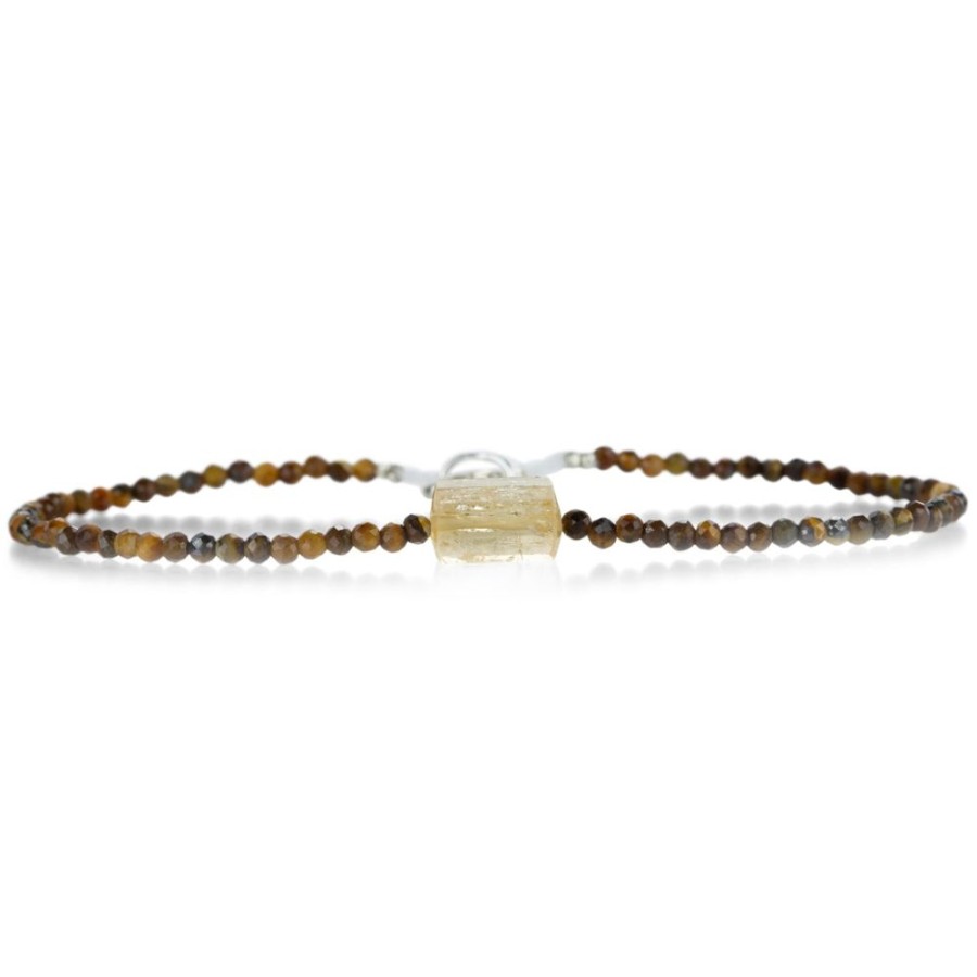 Bracelets Margaret Solow | Tiger'S Eye & Imperial Topaz Beaded Bracelet