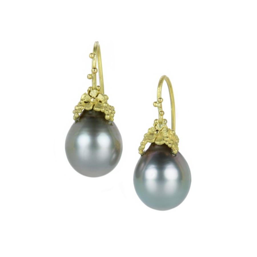 Earrings Lene Vibe | Floral Tahitian Pearl Earrings