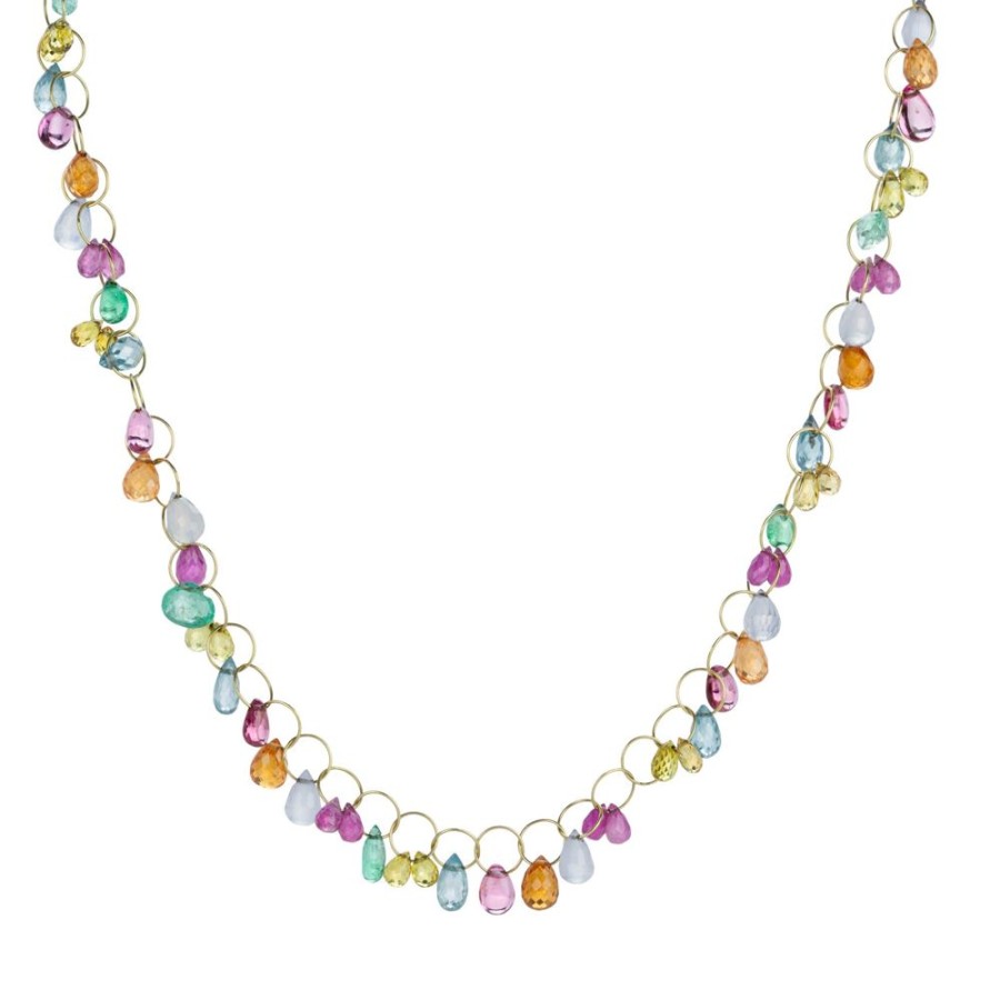 Necklaces Mallary Marks | Multicolored Gemstone Circus Briolette Necklace