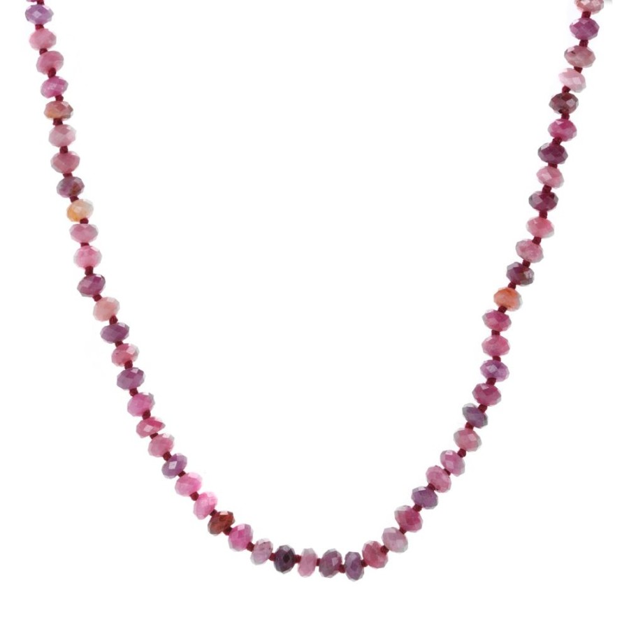 Necklaces Joseph Brooks | 5Mm Faceted Ruby Necklace