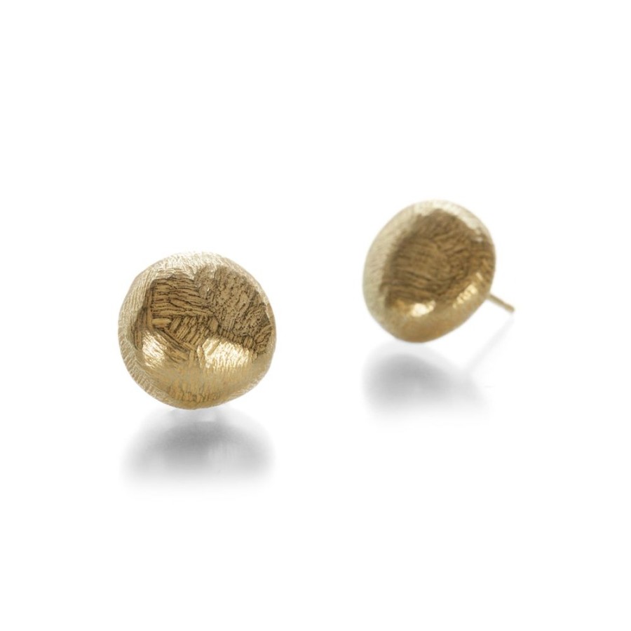 Earrings John Iversen | 18K Yellow Gold Micro Pebble Earrings