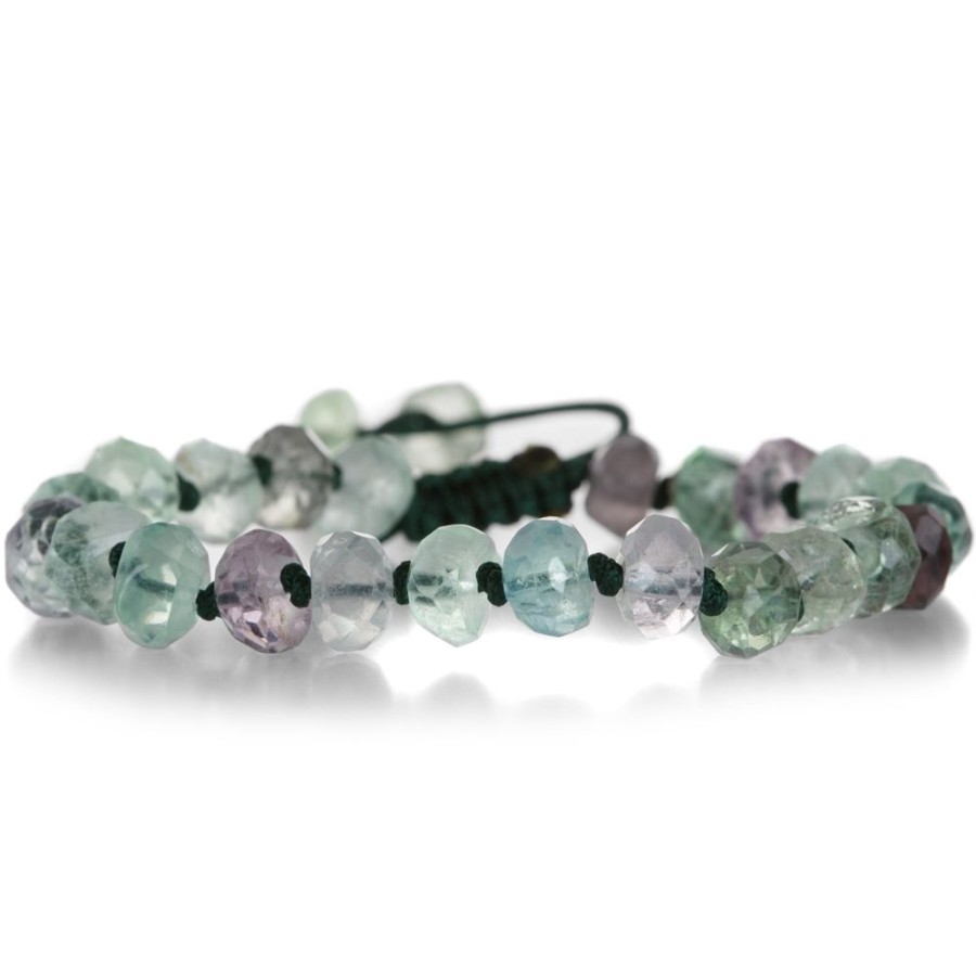 Bracelets Joseph Brooks | 8Mm Faceted Fluorite Beaded Bracelet