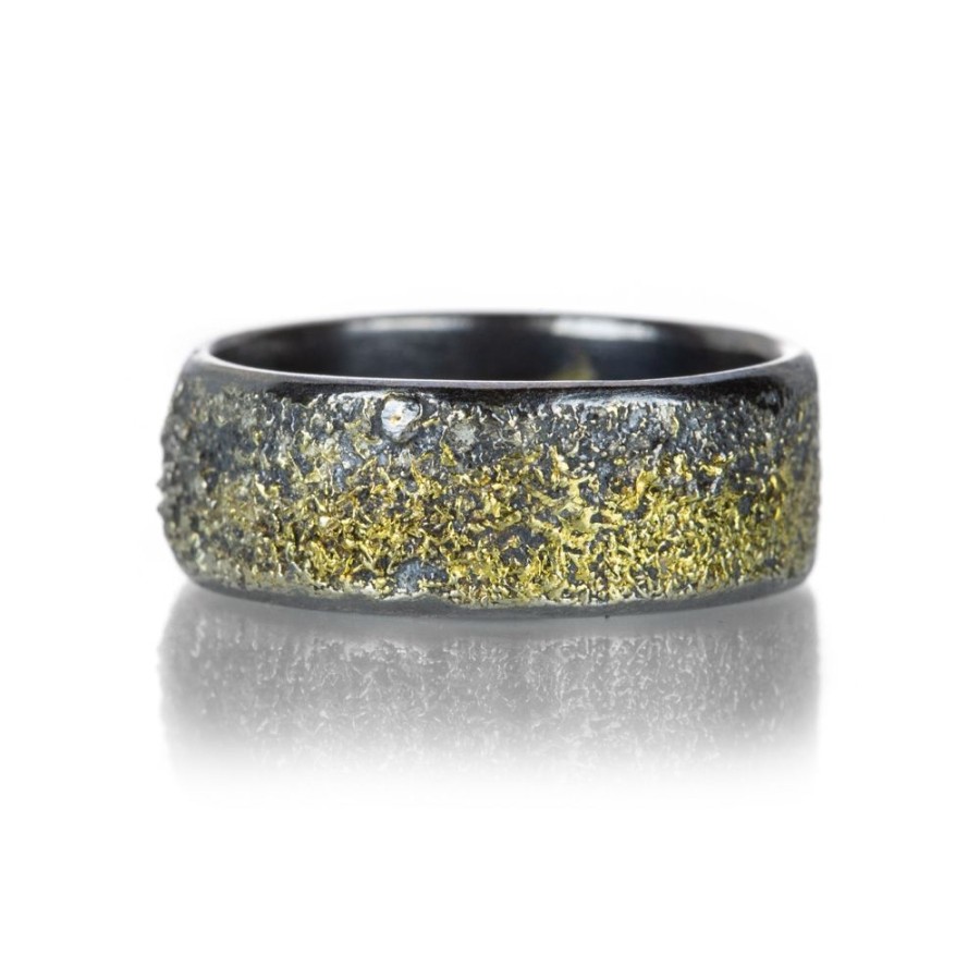 Rings Kate Maller | Black & Gold Dusted Band