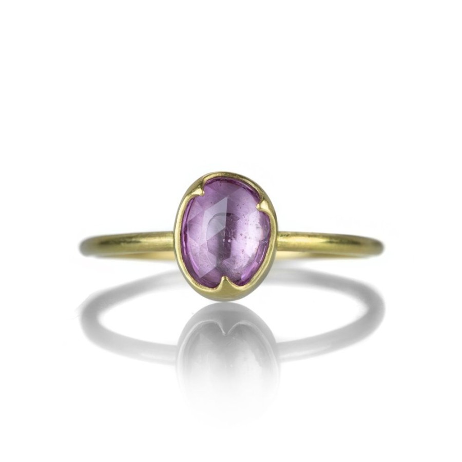 Rings Gabriella Kiss | 18K Rose Cut Pink Sapphire Ring