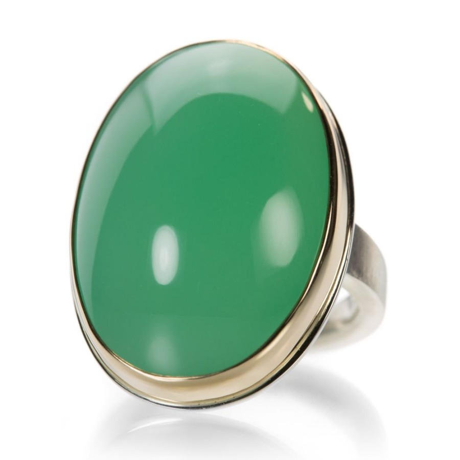 Rings Jamie Joseph | Oval Smooth Chrysoprase Ring