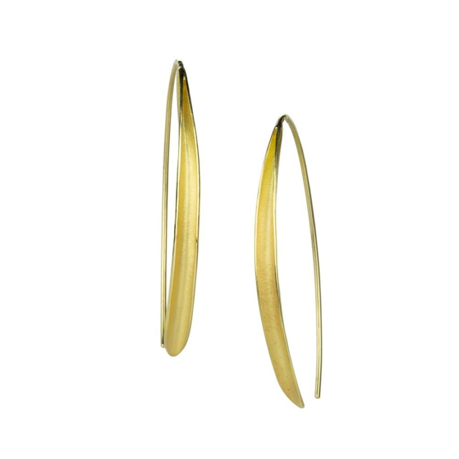 Earrings Barbara Heinrich | 18K Single Olive Leaf Earrings