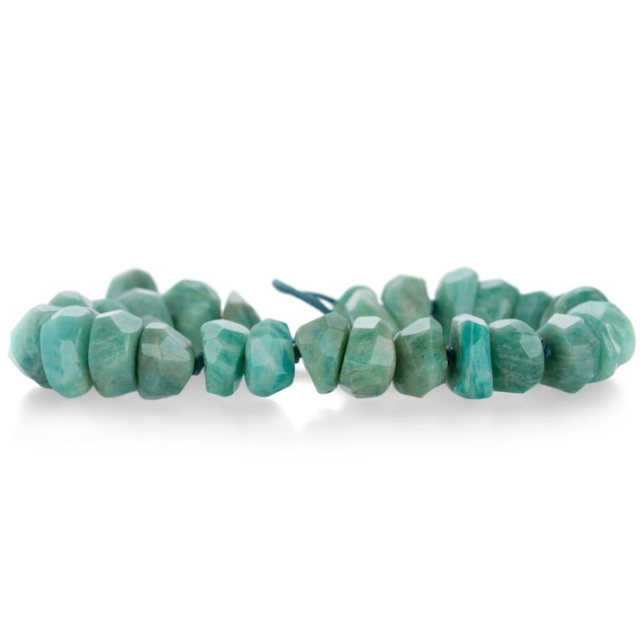 Bracelets Joseph Brooks | 8Mm Faceted Amazonite Nugget Bracelet