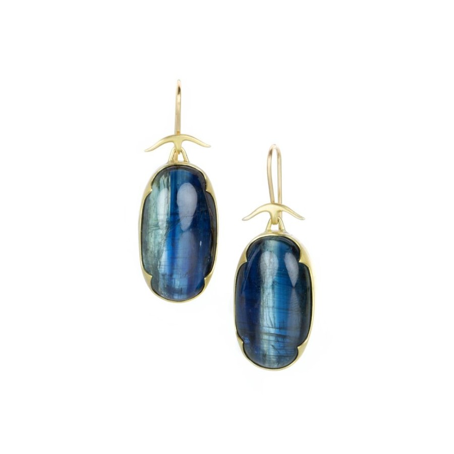 Earrings Gabriella Kiss | Deep Blue Kyanite Earrings