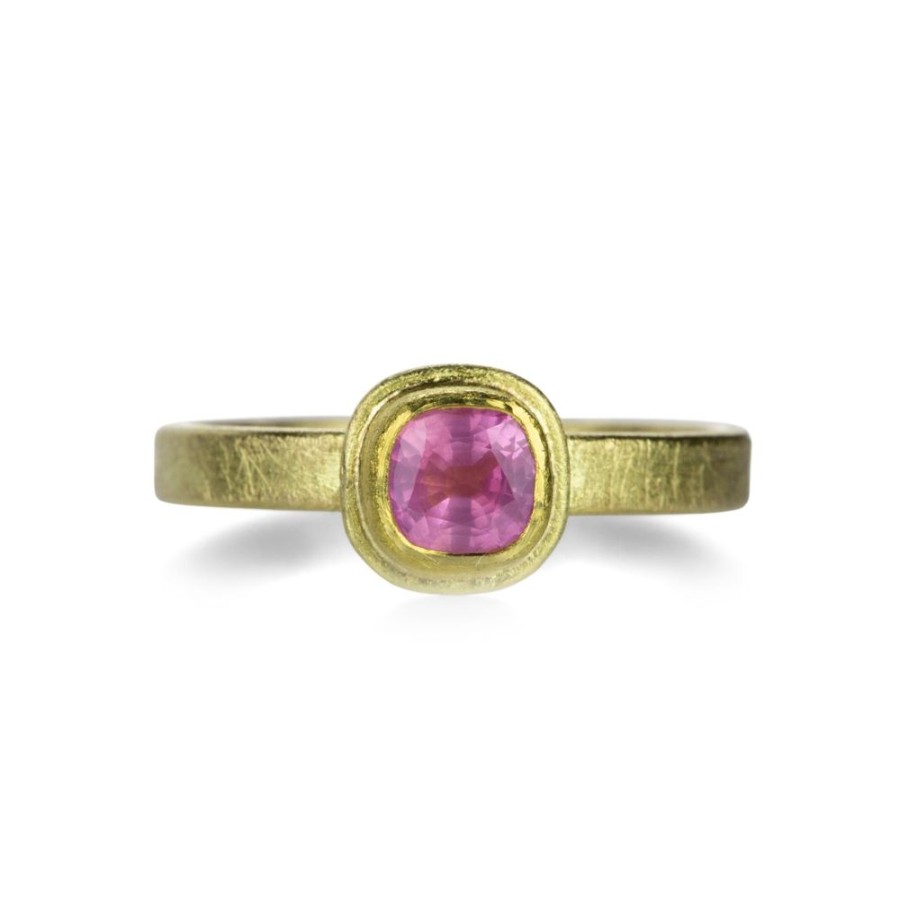 Rings Petra Class | Cushion Cut Pink Sapphire Ring