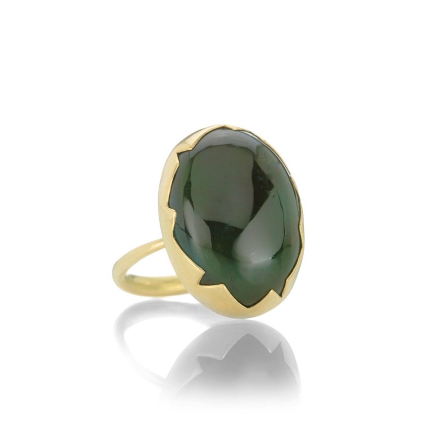 Rings Annette Ferdinandsen | Green Tourmaline Egg Ring