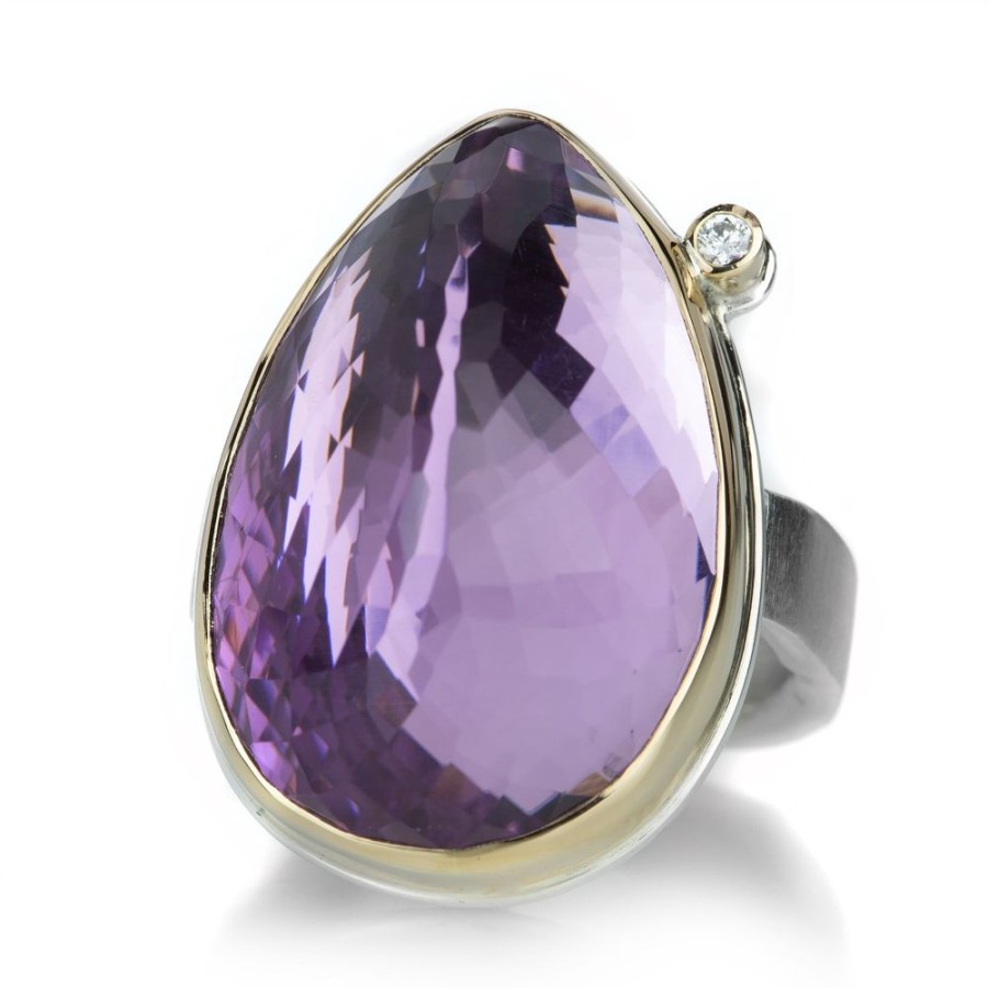 Rings Jamie Joseph | Teardrop Shaped Amethyst Ring