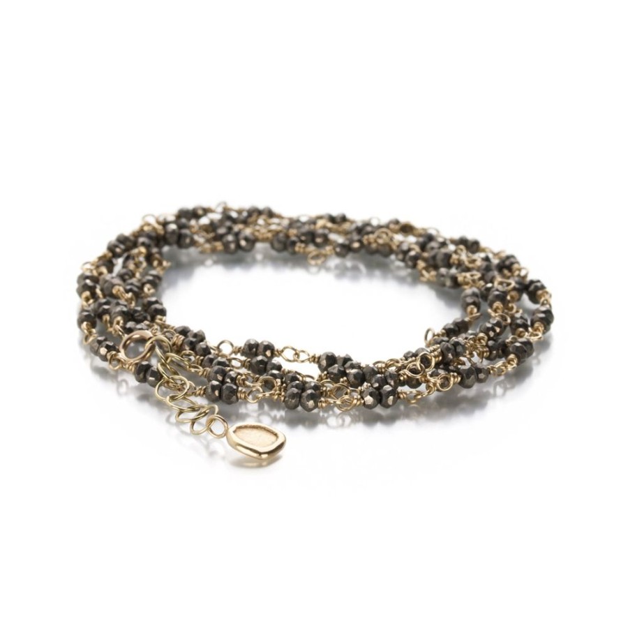 Bracelets Anne Sportun | Pyrite Tied Gemstone Wrap Bracelet