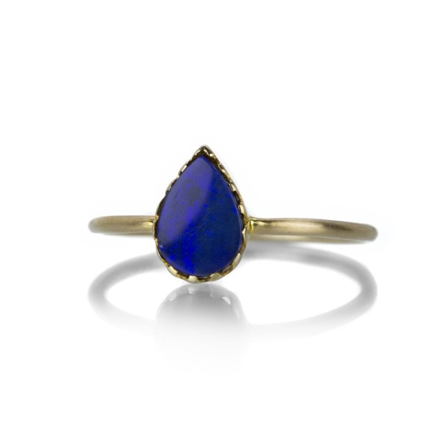 Rings Margaret Solow | Teardrop Blue Opal Ring