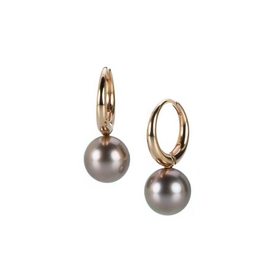 Earrings Gellner | Brown Tahitian Pearl Earrings