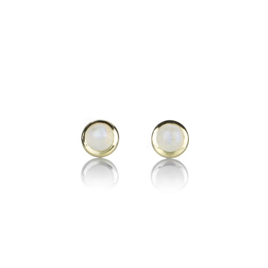 Earrings Anne Sportun | Moonstone Cup Stud Earrings