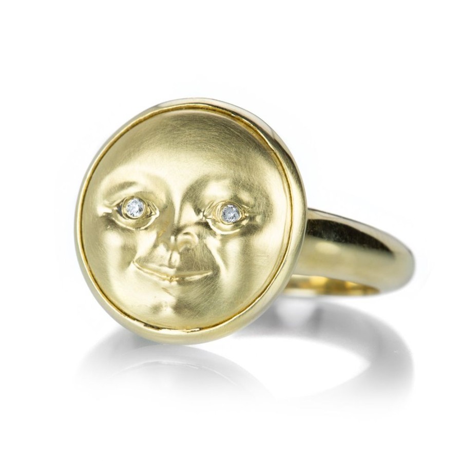 Rings Anthony Lent | Small Moonface Ring