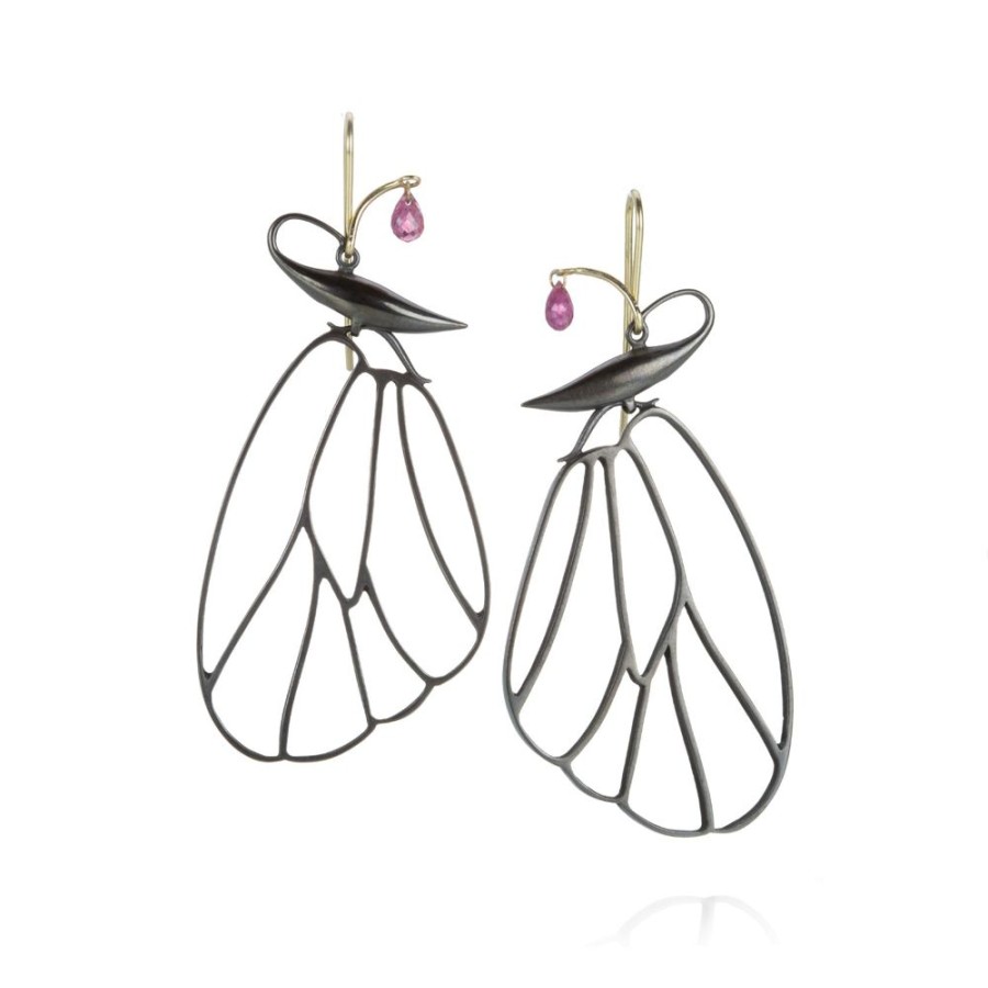 Earrings Gabriella Kiss | Bronze Butterfly Cell Wing Earrings