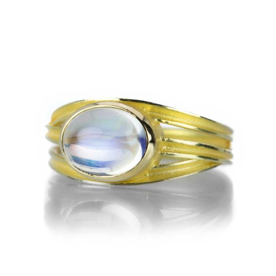 Rings Barbara Heinrich | Three Ribbon Moonstone Ring