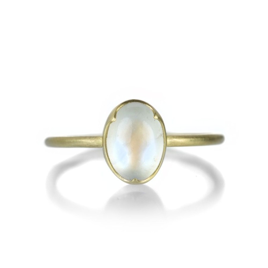 Rings Gabriella Kiss | 18K Small Oval Moonstone Ring