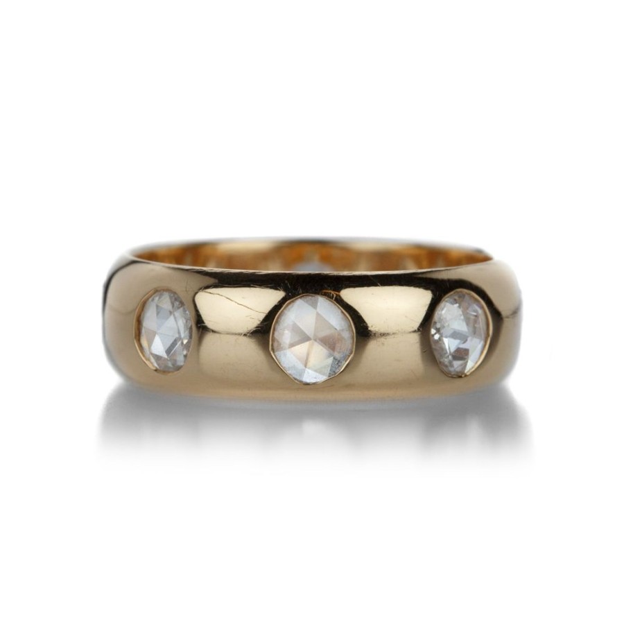 Rings Diana Mitchell | Round Rose Cut Diamond Eternity Band