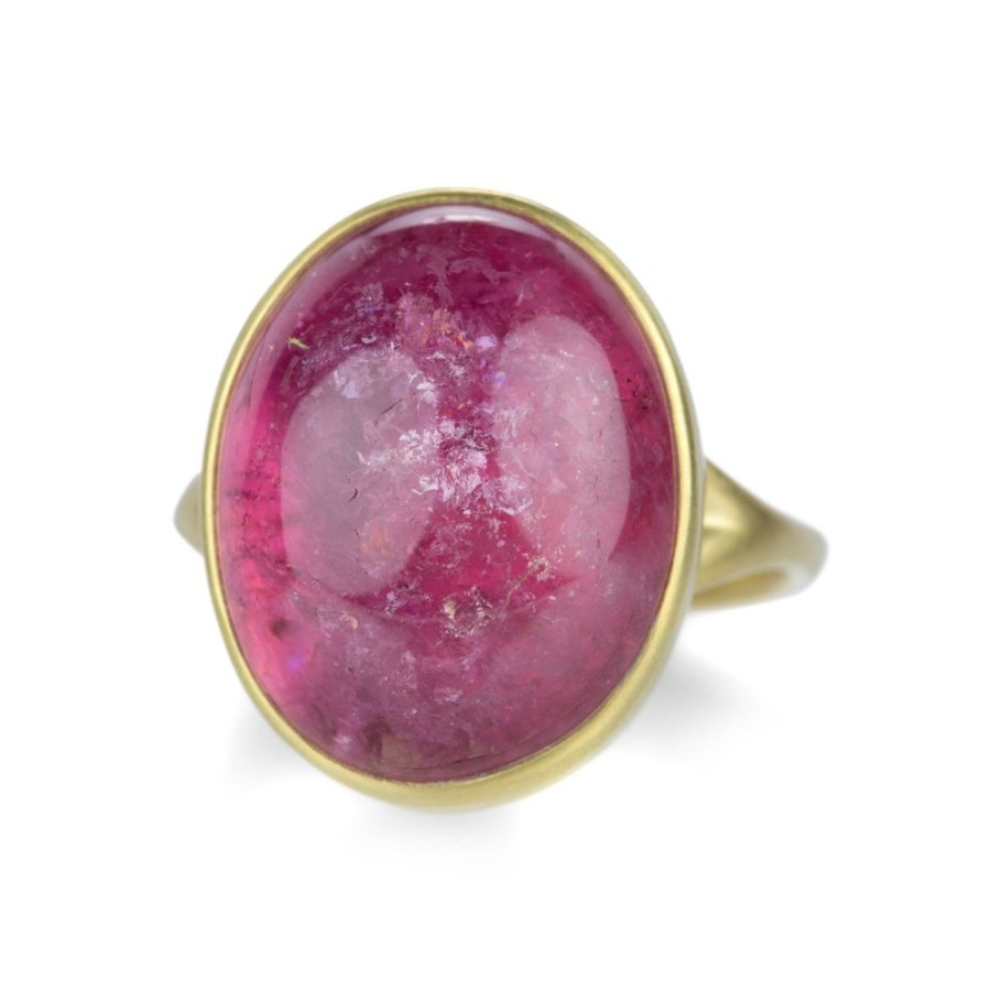 Rings Lola Brooks | 18K Oval Pink Tourmaline Ring