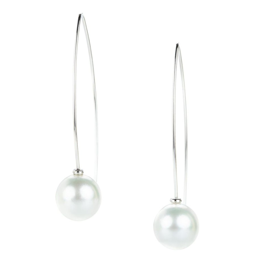 Earrings Gellner | Long South Sea Pearl Drop Earrings