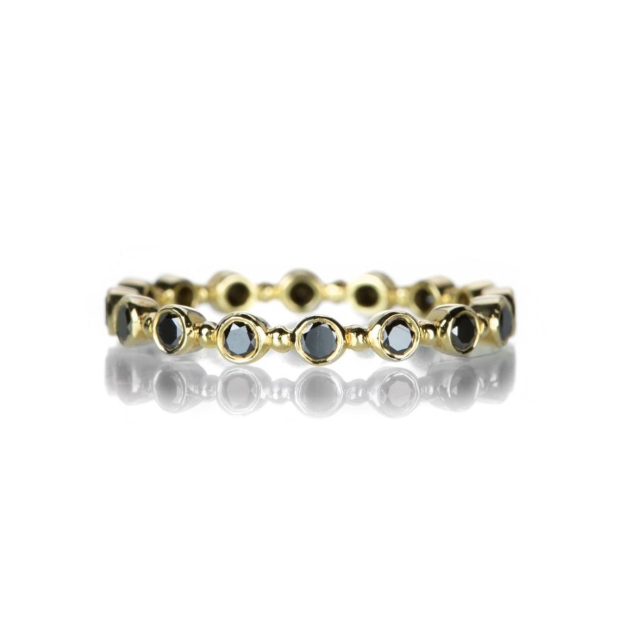 Rings Sethi Couture | Black Diamond Petite Bubble Band