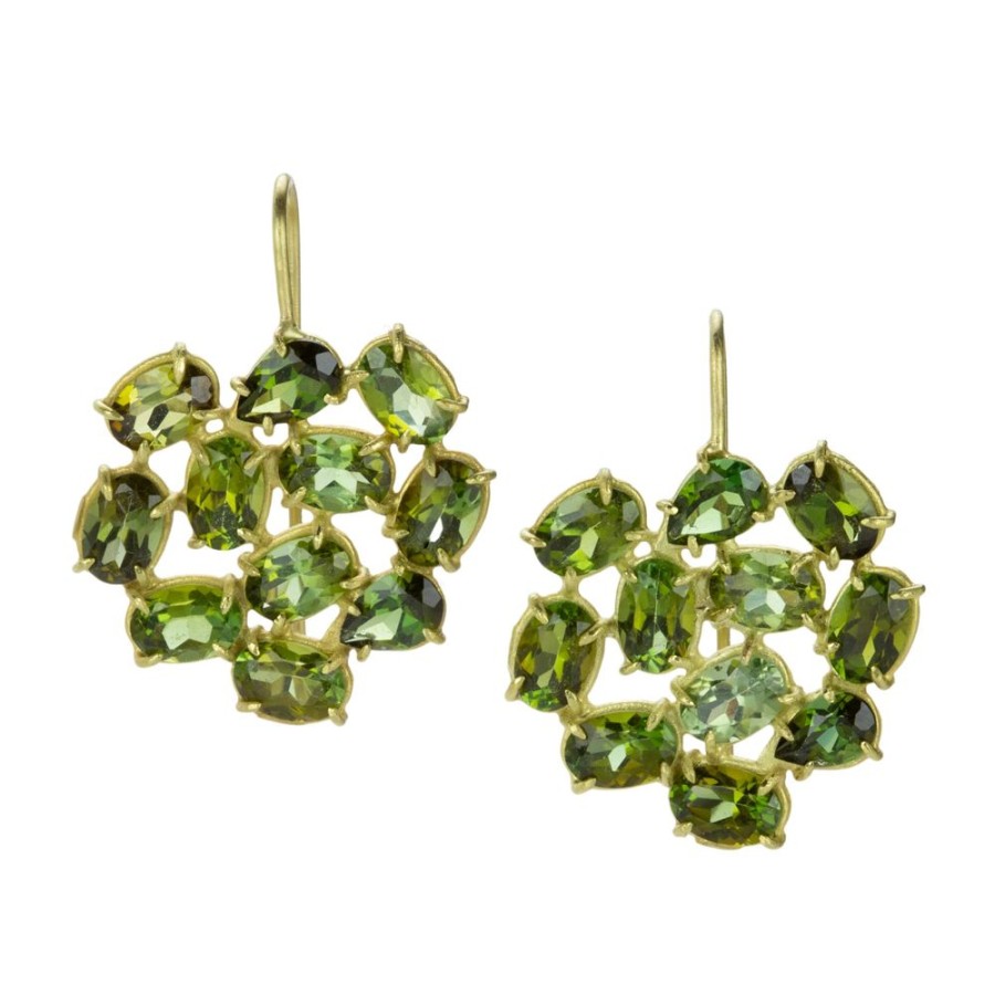 Earrings Rosanne Pugliese | Florette Green Tourmaline Earrings