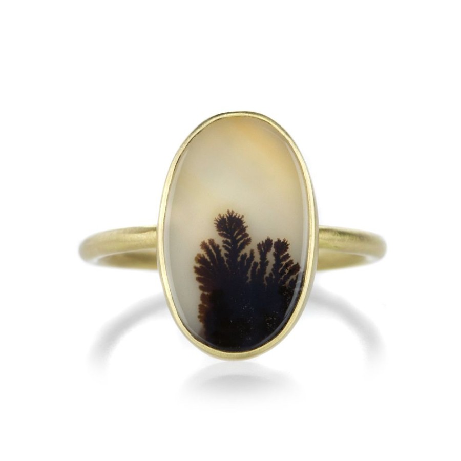 Rings Gabriella Kiss | Bezel Set Oval Dendrite Ring