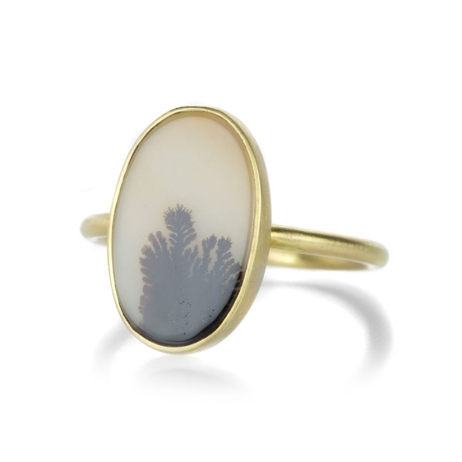 Rings Gabriella Kiss | Bezel Set Oval Dendrite Ring