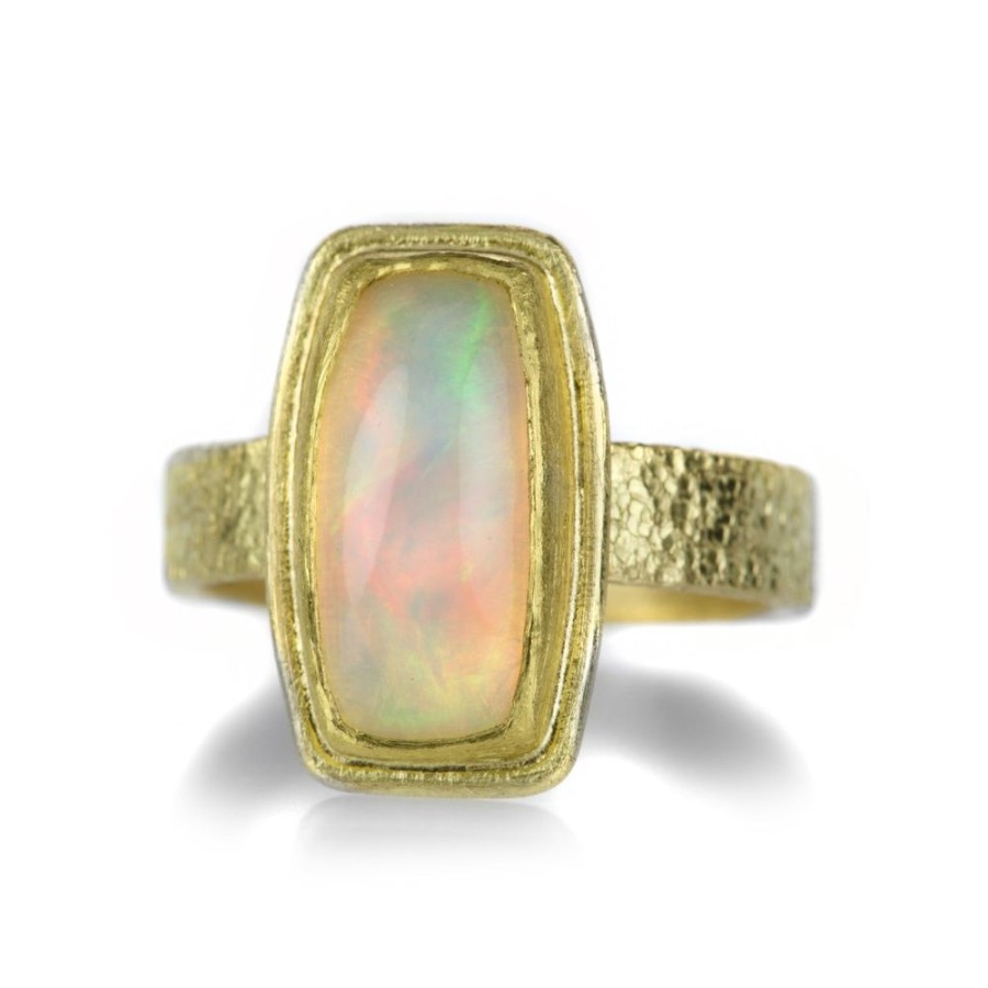 Rings Petra Class | Rectangular Ethiopian Opal Ring