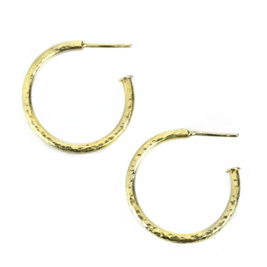 Earrings Todd Pownell | Large 18K Yellow Gold Hoops