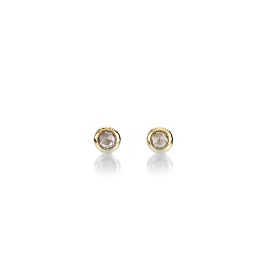 Earrings Diana Mitchell | Tiny Diamond Rose Cut Studs