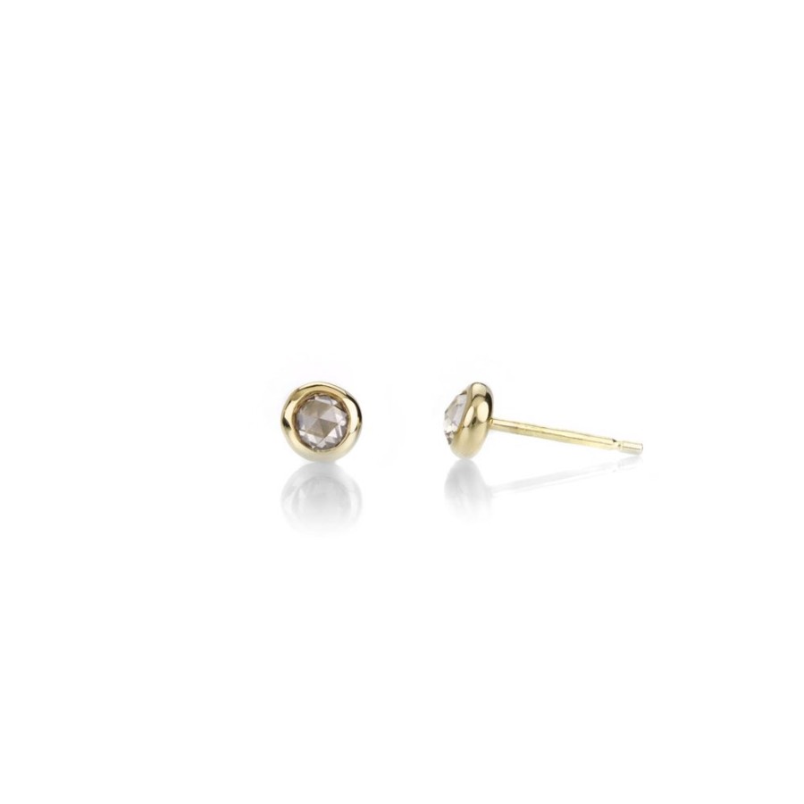 Earrings Diana Mitchell | Tiny Diamond Rose Cut Studs