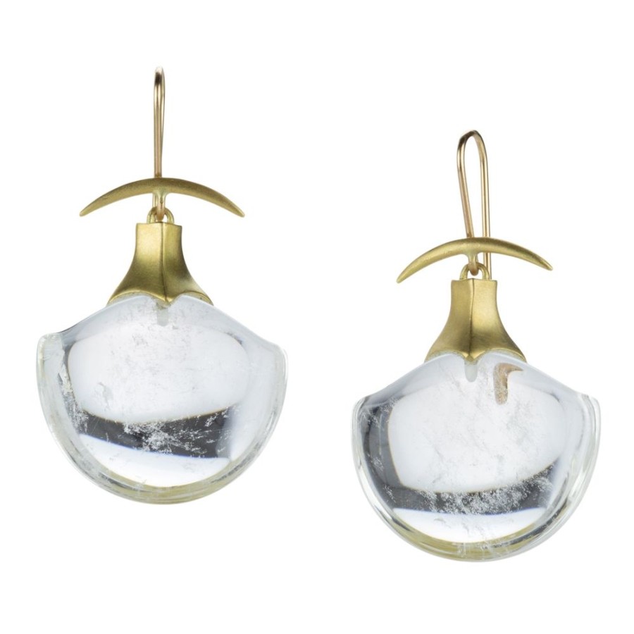 Earrings Gabriella Kiss | Rock Crystal Amphorae Earrings