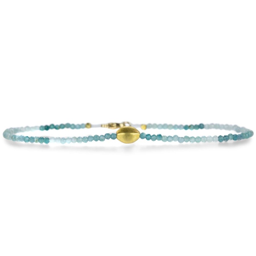 Bracelets Margaret Solow | Grandidierite And 18K Bead Bracelet