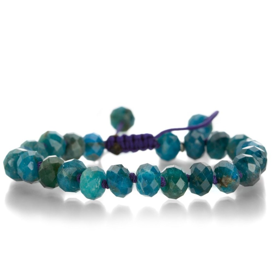 Bracelets Joseph Brooks | Faceted 8Mm Apatite Rondelle Bracelet