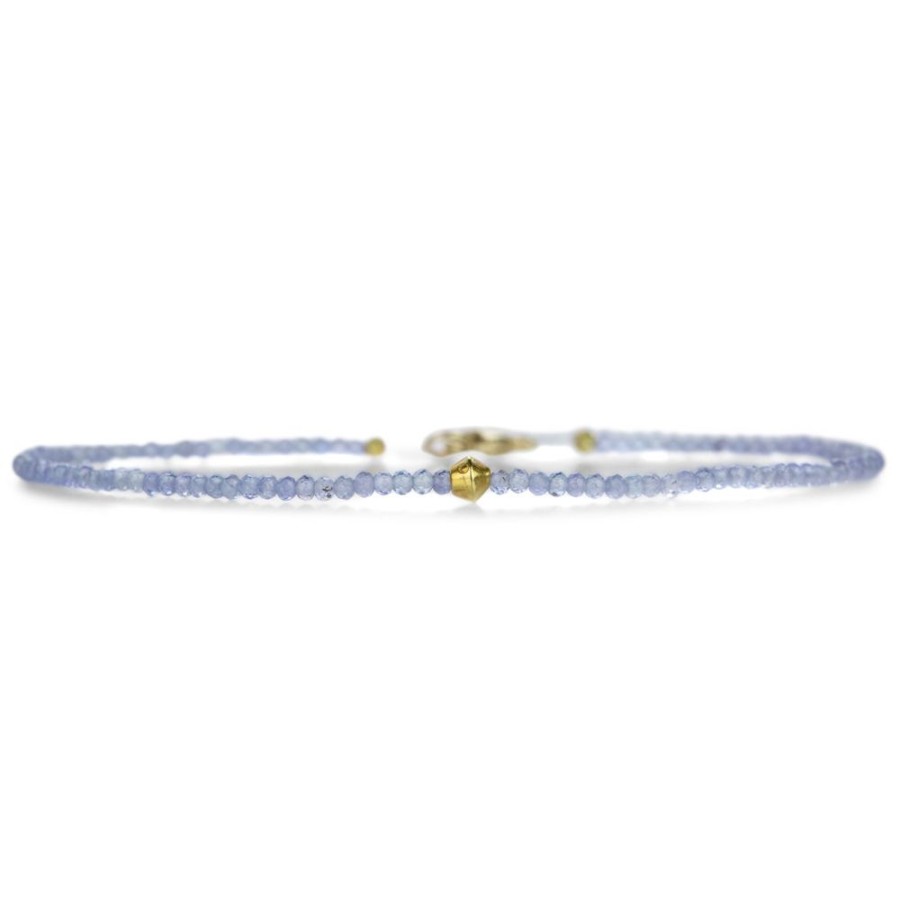 Bracelets Margaret Solow | Tanzanite And Gold Bead Bracelet