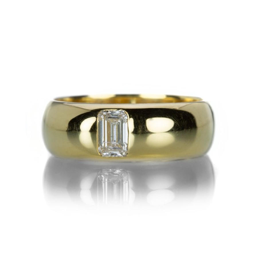 Rings Diana Mitchell | Emerald Cut Diamond Band